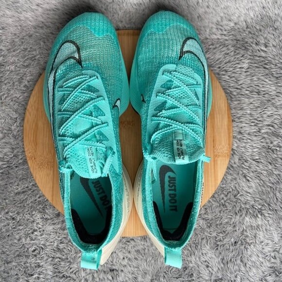 Nike Air Zoom AlphaFly NEXT% Flyknit Size 9 Men Hyper Turquoise - Picture 7 of 8